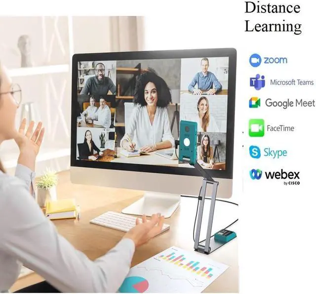 Alt view image 4 of 5 - IRIScan Visualizer Webcam Document Camera v7:4K UltraHD-13MP,4in1,Free Readiris PDF OCR,visualizer,Scanner A3,Portable Scanner,Web Conferencing,Distance Learning,AI Micro,Led,USB,WinMac