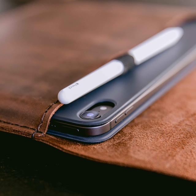 Alt view image 3 of 5 - hecho. Top-Grain Leather Case for iPad Pro 13, iPad Air 13 & iPad Pro 12.9 M1/M2 with Pencil Holder - Handmade & Fair (iPad Pro Sleeve Cover Bag Skin) - Pablo