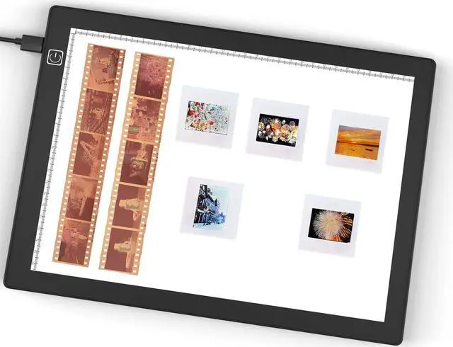 Main image of Slide Viewer Light Box 5600K 12"x8" Ultra-Thin Adjustable Brightness Backlight for Slides and Film Negative Scanning