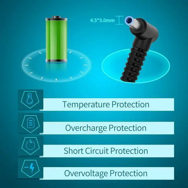 Alt view image 2 of 5 - 200W AC Charger Fit for HP Victus 15 15.6 16 16.1 inch Gaming Laptop 16-e 16-d 16-s 16-r 15-fb 15-FA P/N TPN-DA10 TPN-LA21 ADP-200HB B L74881-001 L73385-001 L00818-850 L15879-002 L15537-001