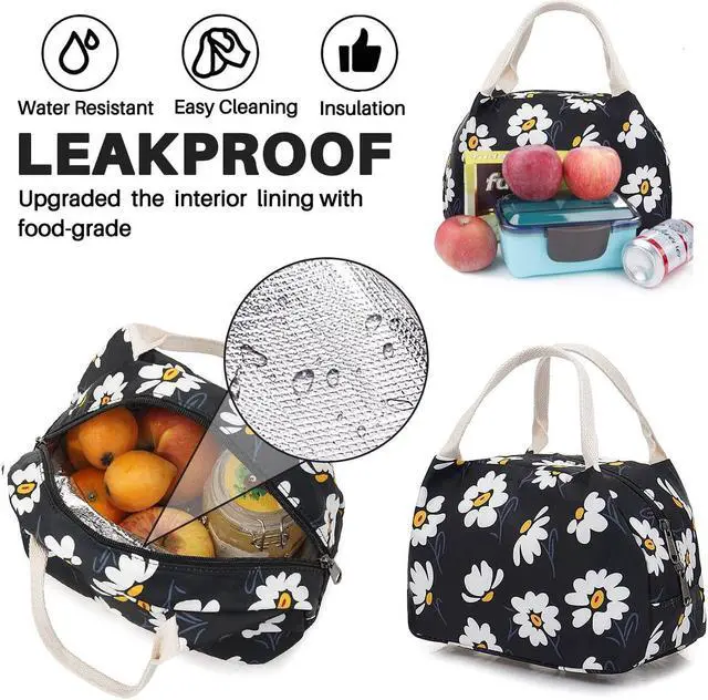 Alt view image 4 of 5 - HUHUTU School Bag Set, Daisy Laptop Backpack Lunch Bag Pencil Case