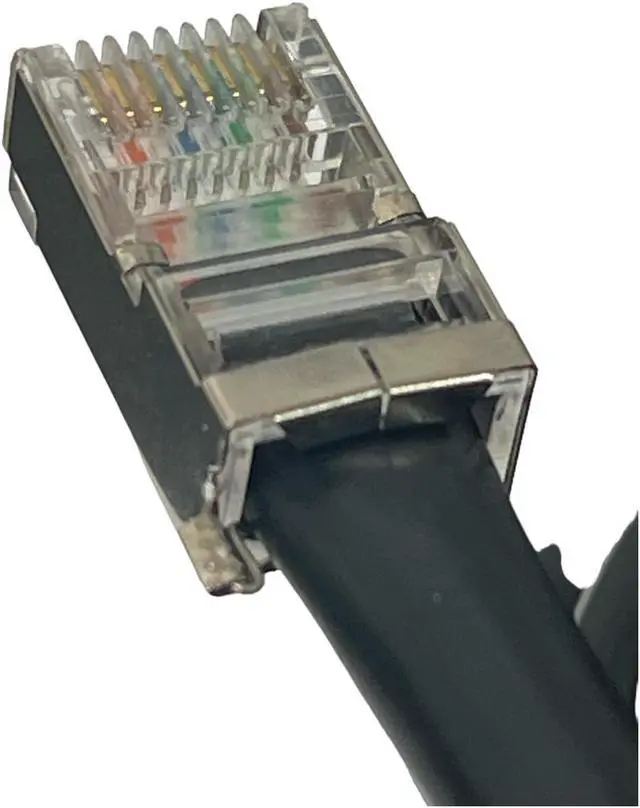 Alt view image 4 of 4 - JEFA Tech 100 Feet Outdoor Rated Shielded Cat6 Ethernet Cable with TOUGHCable Connectors, Non-Booted, UV Protected, Direct Burial, ESD Protected, POE, 23AWG Solid Copper