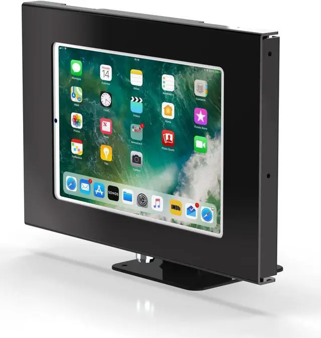 Main image of TABcare Anti-Theft Security Metal Case for Samsung Galaxy TAB A7 Lite 8.7" with 360 Swivel & 180 Tilting Mount Configured as Desktop Stand or Wall Mount(Black)