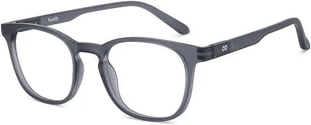 Alt view image 2 of 5 - Lenskart Blu Hustlr | Peyush Bansal Glasses For Eye Protection From Digital Screens | Computer Glasses with Blue Cut & UV Protection | Lightweight Specs With Zero Power | Medium | Grey