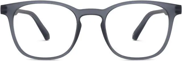 Main image of Lenskart Blu Hustlr | Peyush Bansal Glasses For Eye Protection From Digital Screens | Computer Glasses with Blue Cut & UV Protection | Lightweight Specs With Zero Power | Medium | Grey