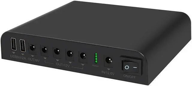 Main image of TalentCell Mini UPS Uninterrupted Power Supply 27000mAh 97.2Wh Lithium ion Backup Battery Pack with DC 12V/9V and 18W USB-A/USB-C PD Output for Router/Modem/LED Light, CCTV Camera, Smartphone and more