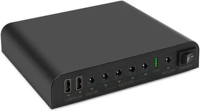 Alt view image 3 of 5 - TalentCell Mini UPS Uninterrupted Power Supply 27000mAh 97.2Wh Lithium ion Backup Battery Pack with DC 12V/9V and 18W USB-A/USB-C PD Output for Router/Modem/LED Light, CCTV Camera, Smartphone and more
