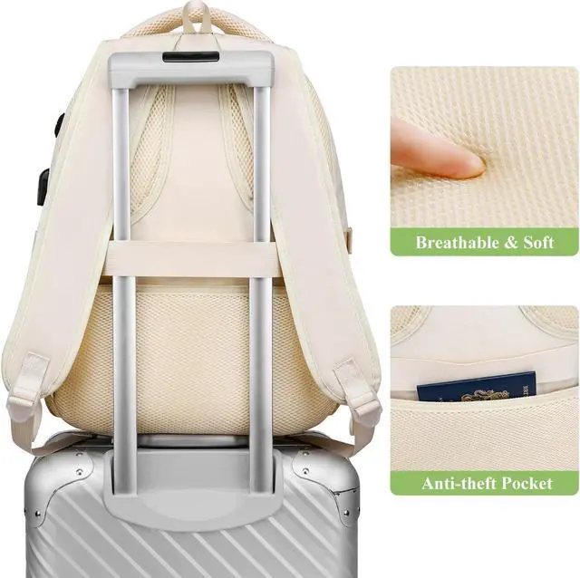 Alt view image 5 of 5 - kadilong School Backpack for Teen Girls,Cute Backpacks for Women Aesthetic Bookbag Laptop Bag Back Pack for Middle School