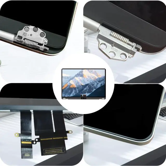 Alt view image 3 of 5 - JYY A2681 Screen Replacement for Mac14,2 MacBook Air 13.6" M2 2022 A2681 EMC 4074 13.6 inches 2560x1664 Full LCD Screen Display Complete Assembly(Starlight)