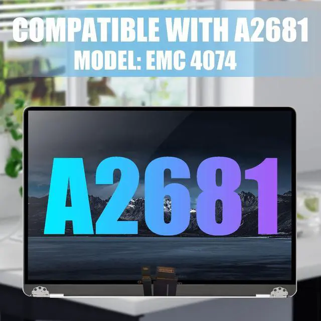 Alt view image 2 of 5 - JYY A2681 Screen Replacement for Mac14,2 MacBook Air 13.6" M2 2022 A2681 EMC 4074 13.6 inches 2560x1664 Full LCD Screen Display Complete Assembly(Starlight)
