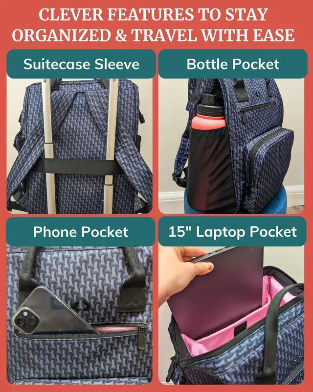 Alt view image 5 of 5 - IDAHO JONES Breast Pump Bag Backpack with Insulated Cooler - Fits Spectra, Motif, All Portable, Wearable Breast Pumps - Chertsey
