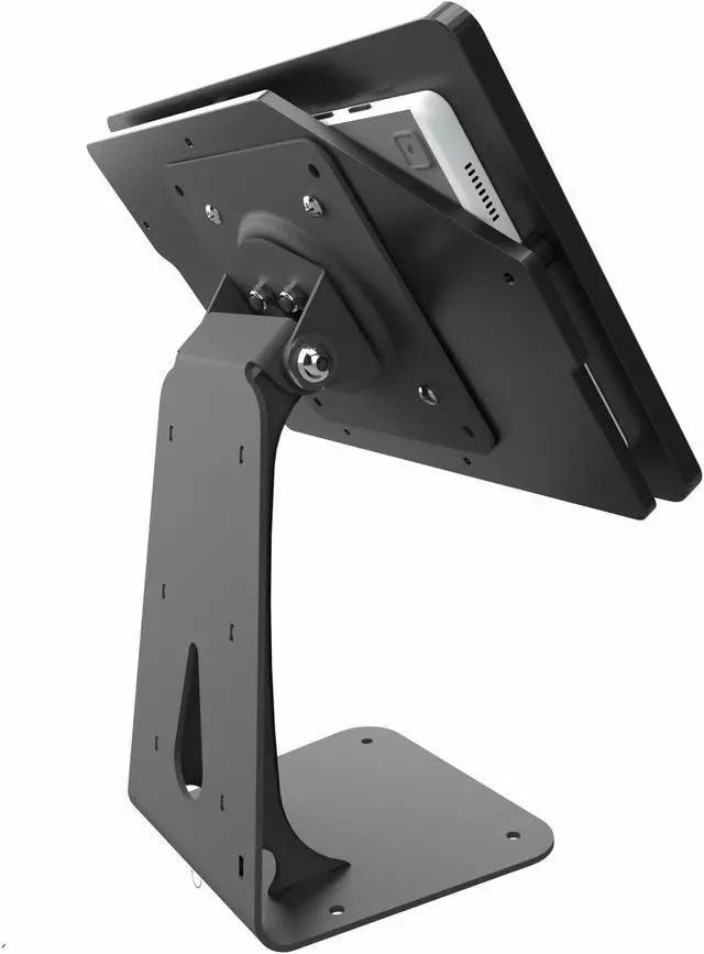 Alt view image 4 of 5 - TABcare Anti-Theft Acrylic Case with 360 Rotate 180 Swivel Metal Desktop Stand & 90-Degree USB C Cable for Samsung Galaxy TAB A7 Lite 8.7" Tablet (Black)