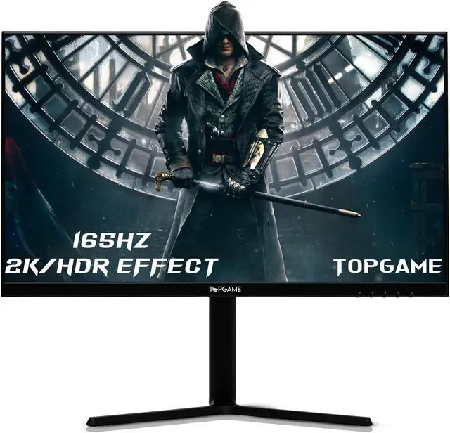 Main image of TopGame 27-Inch IPS Gaming Monitor, QHD 1440p, 165Hz, 1ms MPRT, 99% sRGB, AMD FreeSync, VESA Mount, 2X HDMI 2.0 & 2X DisplayPort 1.4 Matt Black