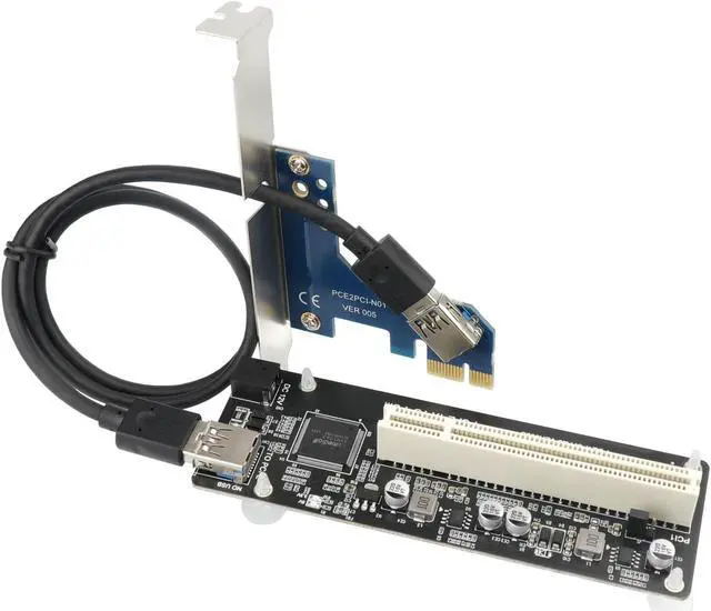 Main image of Trotwei Blue PCIe to PCI Adapter Card,PCI Express x1 to PCI Converter,PCI-e Extender Card for Desktop External Capture Card Sound Card Expansion, LTD18