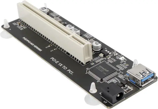 Alt view image 2 of 5 - Trotwei Blue PCIe to PCI Adapter Card,PCI Express x1 to PCI Converter,PCI-e Extender Card for Desktop External Capture Card Sound Card Expansion, LTD18