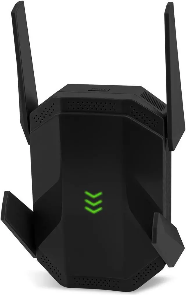 Main image of AX3000 WiFi 6 Extender, Dual Band WiFi Extender Signal Booster, Internet Booster with Gigabit Ethernet Port, Covers Up to 12,000sq.ft and 99 Devices, Faster Speed and Easy Setup, Black