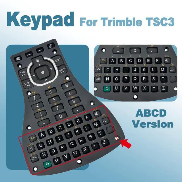 Alt view image 4 of 5 - JIEYUEXIN ABCD Rubber Keypad for Trimble TSC3 / Ranger 3 Data Collector, Keypad for TSC3 RTK Surveying Accessories