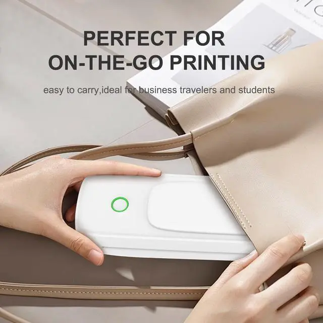 Alt view image 2 of 5 - Portable Printer Wireless for Travel, Bluetooth Thermal Printer Support 8.5" X 11" US Letter & Legal,Inkless Moblie Printer Compatible with iOS, Android, Laptop for Travel, Office, Home, School