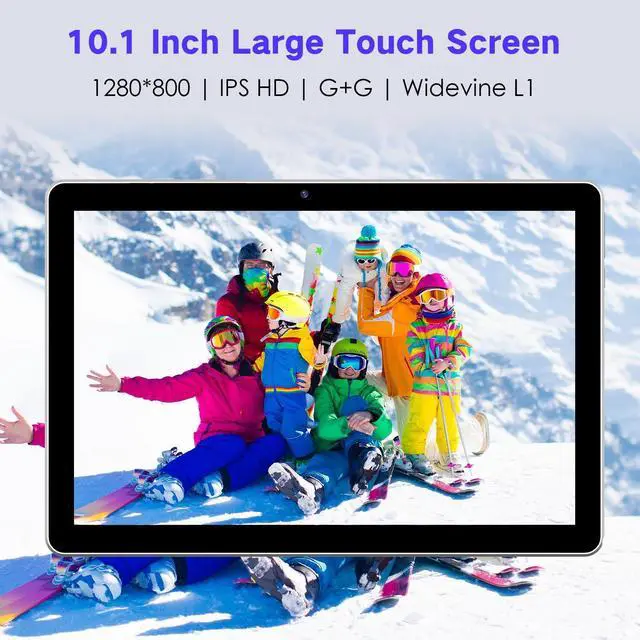 Alt view image 5 of 5 - JUNYANG Android 13 Tablet with SIM Card Slot,10.1 Inch Cellular Tablets with Case, 4G LTE Tablet & Phone (Makes Calls), 6GB+64GB, Support 1TB Expand, 5MP+8MP GPS 5G WiFi, Parental Control