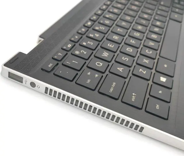 Alt view image 4 of 5 - Jxjslp Replacement Upper Case Palmrest for HP Pavilion X360 14-DW 14T-DW Series Laptop Top Cover Keyboard Assembly L96526-001 L96524-001 6070B1744903