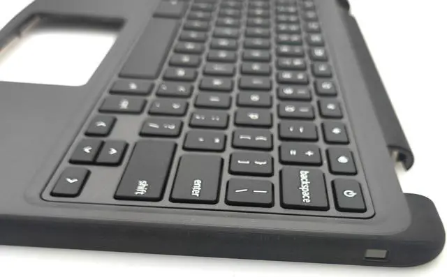 Alt view image 5 of 5 - Jxjslp Replacement Upper Case Palmrest for DELL Chromebook 11 3100 11.6'' Series Laptop with Keyboard Assembly Non-Touchpad 9X8D7 09X8D7 AP2FH000400