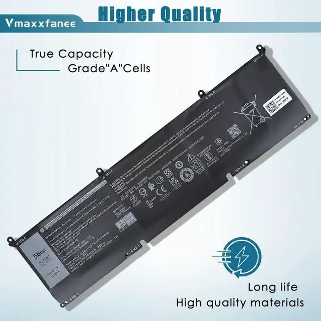 Alt view image 3 of 5 - Vmaxxfanee 8FCTC Battery Replacement for Dell Alienware M15 R3 R4 R5 R6 R7 M17 R3 Precision 5550 5560 5570 XPS 15 9500 9510 G15 5520 5510 Inspiron 5620 7510 7610 Vostro 7510 7620 Series SB10T83121