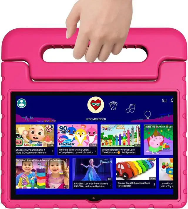 Main image of VNEIMQN Tablet for Kids, 10 Inch Kids Tablet Android, 64GB, Octa-Core, WiFi 6, Big Battery, Google Kids Space, Parental Control 1280 * 800 HD Display Pink