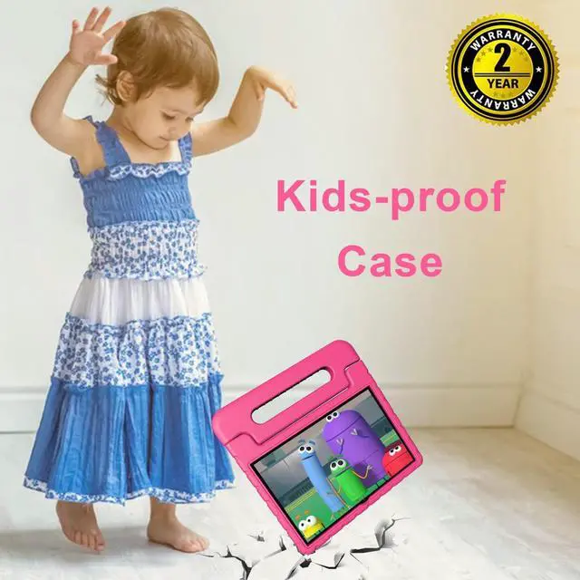 Alt view image 3 of 5 - VNEIMQN Tablet for Kids, 10 Inch Kids Tablet Android, 64GB, Octa-Core, WiFi 6, Big Battery, Google Kids Space, Parental Control 1280 * 800 HD Display Pink