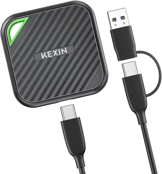 Main image of KEXIN 2TB Portable SSD USB C External SSD Up to 2000MB/s External Solid State Drive USB 3.2 Gen 2x2 Type-C Portable Solid State Drive for PC Mac Game Console