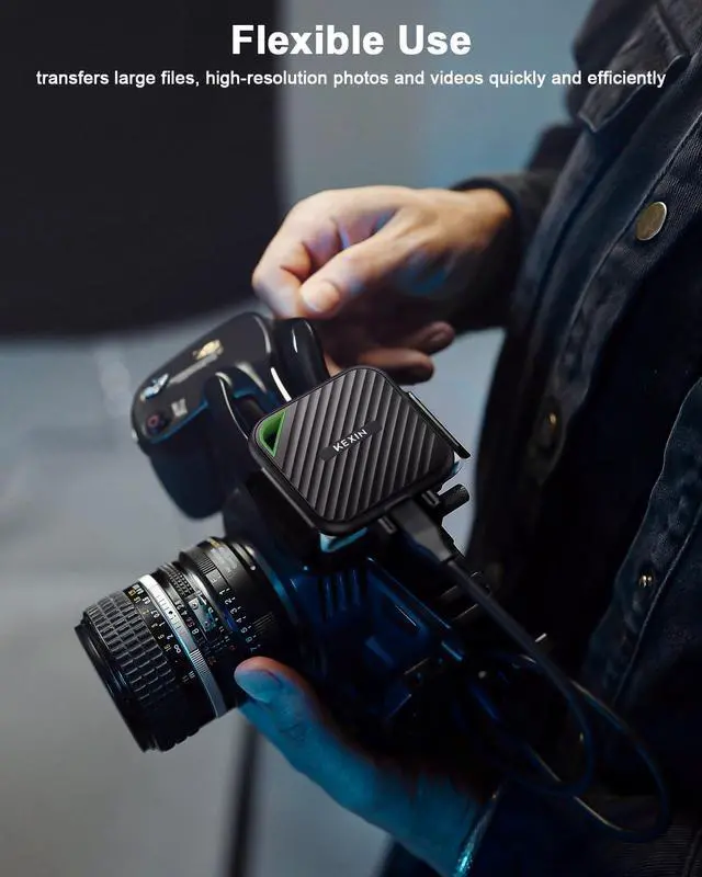 Alt view image 5 of 5 - KEXIN 2TB Portable SSD USB C External SSD Up to 2000MB/s External Solid State Drive USB 3.2 Gen 2x2 Type-C Portable Solid State Drive for PC Mac Game Console