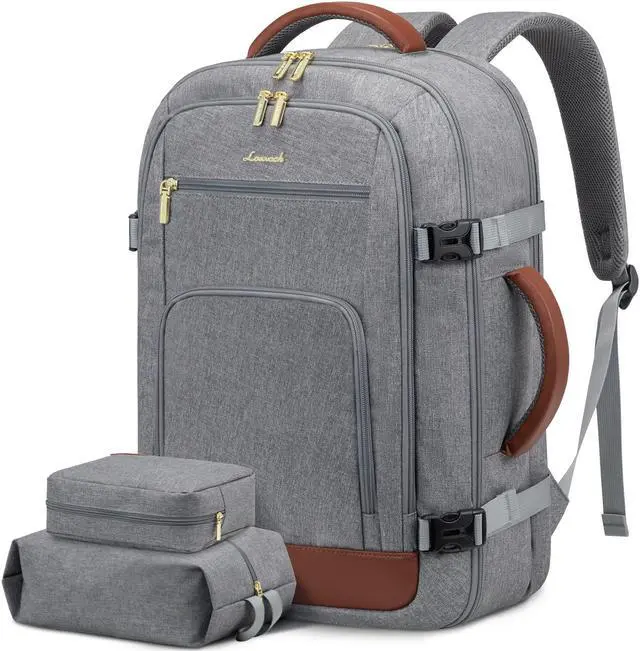 Main image of LOVEVOOK Carry On Travel Backpack For Women Flight Approved, 40L Large Personal Item Backpack Travel Bag for Airplanes, Business 17 Inch Laptop Backpack, Weekender Overnight Daypack, With 2 Cubes