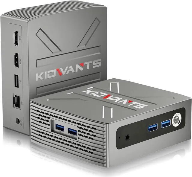 Main image of kidwants KG1 Mini PC N4000(up to 2.6GHz), Mini Computer 8GB LPDDR4 RAM/128GB eMMC, Mini Desktop Computer Support 4K Dual Display, WiFi 5, BT 5.0, and USB 3.0 (Grey)
