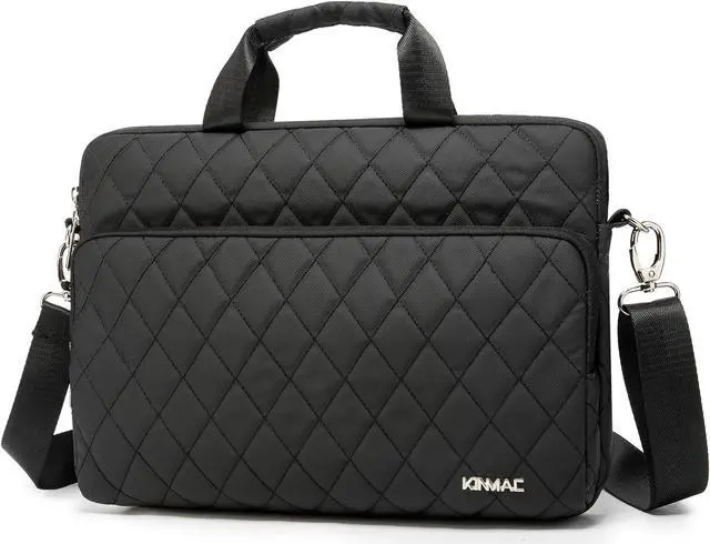 Main image of Kinmac 360 Degree Laptop Bag Full Cushioned Laptop Shoulder Bag For LG Gram 16 inch and 15.6 inch-16 inch Laptop (Black)