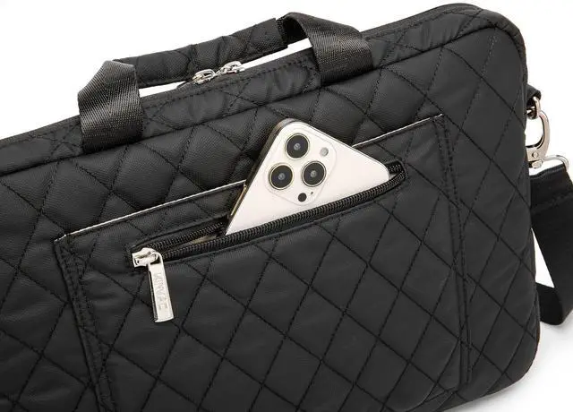 Alt view image 5 of 5 - Kinmac 360 Degree Laptop Bag Full Cushioned Laptop Shoulder Bag For LG Gram 16 inch and 15.6 inch-16 inch Laptop (Black)