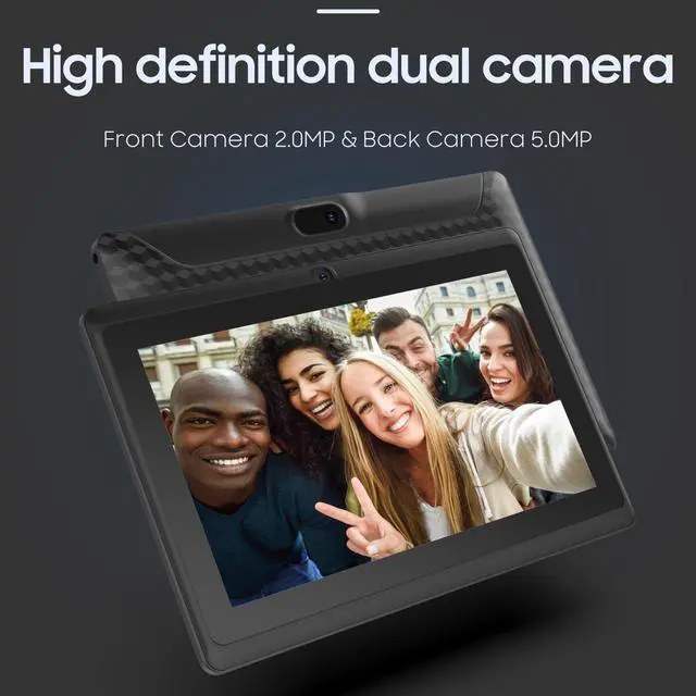 Alt view image 4 of 5 - Android Tablet 7 inch Tablets, 7" HD IPS Touch Screen Tablet PC, Quad-core, 4GB RAM 32GB ROM 1024GB Expand Tableta, 2MP+5MP Dual Camera WiFi-6 Bluetooth 3000 mAh Battery Tab, Android 12 Tablet Black.