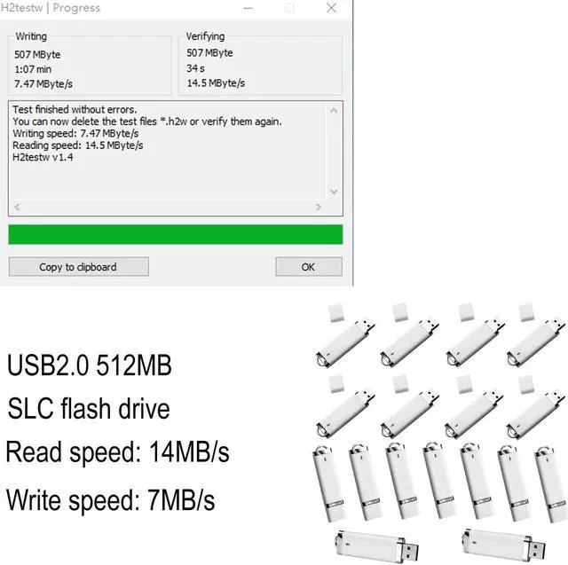 Alt view image 2 of 4 - lcwamy USB 512MB Thumb Drive 100 Pack 512MB Flash Drives 100 Pack USB Drive 512MB USB Flash Drive 100 Pack USB Jump Drive USB Flash Drives(White, No Logo)