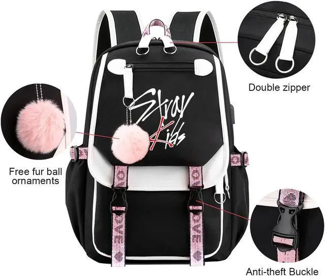 Alt view image 2 of 5 - Casual Backpack Laptop Backpack, Women 15.6 Inches College Laptop Bag Travel Outdoor Daypack Bags Vintage Daypacks for Women 11.8 in * 8.26 in * 17.3 in (HFR07)