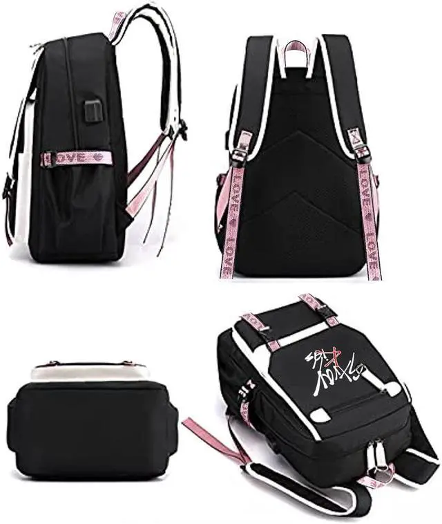 Alt view image 5 of 5 - Casual Backpack Laptop Backpack, Women 15.6 Inches College Laptop Bag Travel Outdoor Daypack Bags Vintage Daypacks for Women 11.8 in * 8.26 in * 17.3 in (HFR07)