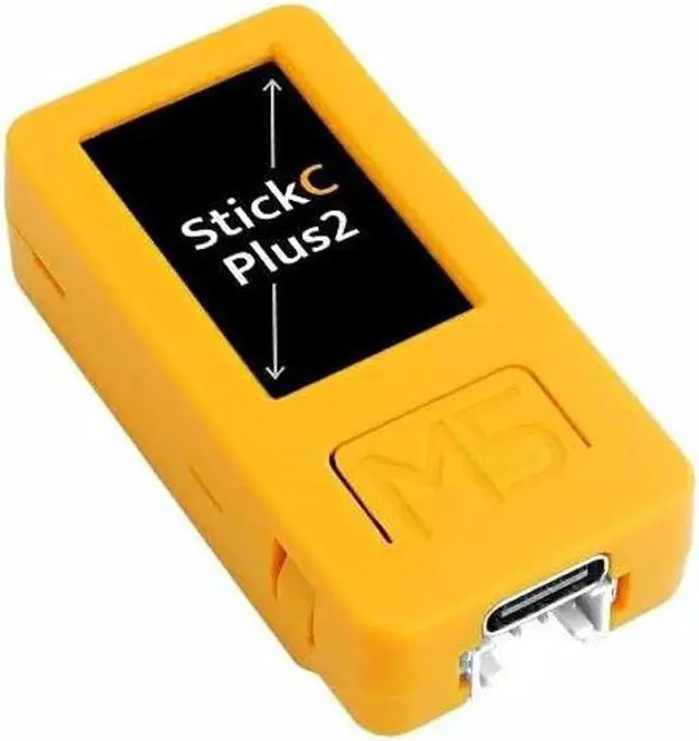 Main image of M5Stack Official M5StickC PLUS2 - ESP32 V3 Mini IoT Development Kit - Built in 200mAh Battery, Yellow
