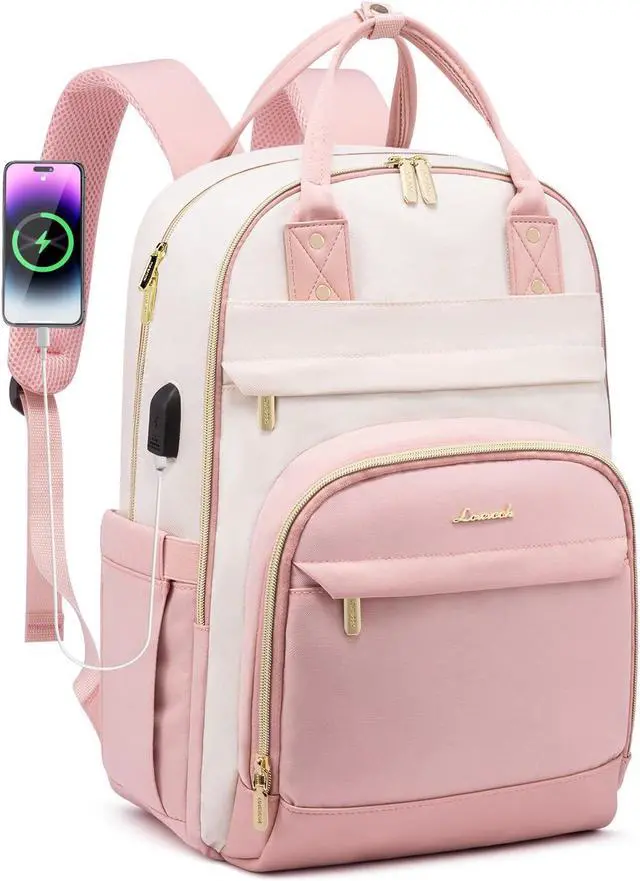 Main image of LOVEVOOK Backpack for Women,Laptop Backpack Women,Fits 18 Inch Laptop Computer Bag,Teacher College Backpack Purse,Fashion Waterproof Travel Work Anti-theft Backpack for Traveling on Airplane Daypack