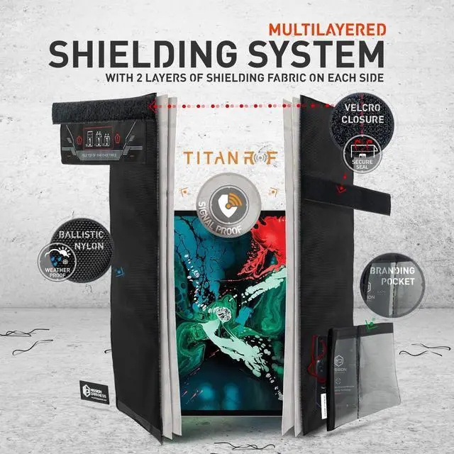 Alt view image 5 of 5 - Mission Darkness Non-Window Faraday Bag for Tablets // Device Shielding for Law Enforcement, Military, Executive Privacy, EMP Protection, Travel & Data Security, Anti-hacking & Anti-tracking Assurance