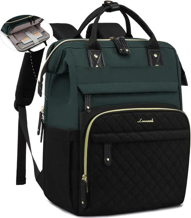 Main image of LOVEVOOK Laptop Backpack for Women, 15.6'' Waterproof Nurse Bag Teacher Work Backpack Purse for Women, Travel Computer Backpack for College Office Business Ladies