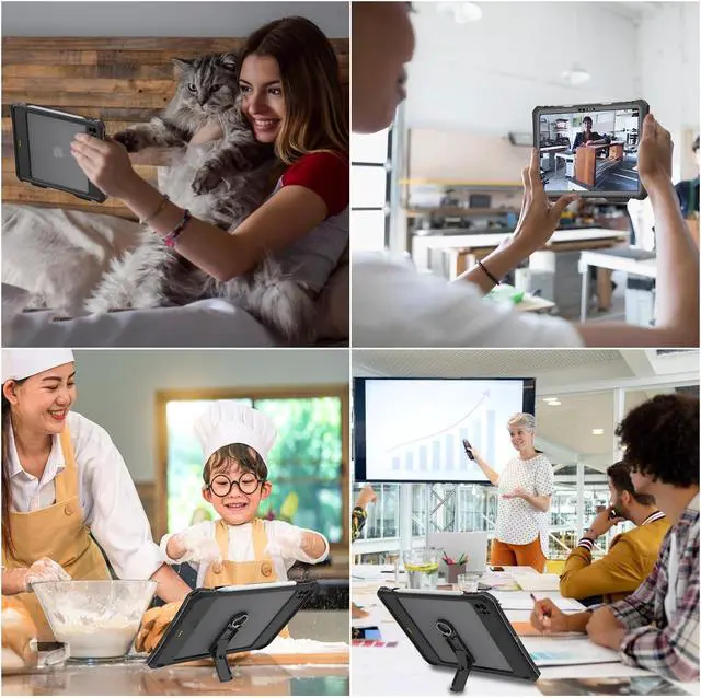 Alt view image 4 of 5 - MRUOZRUI Ultimate Protection Compatible with iPad Pro 11 2024 Released 11 Inch - Waterproof, Shockproof, and Dustproof Case Ages and Activities (Black)