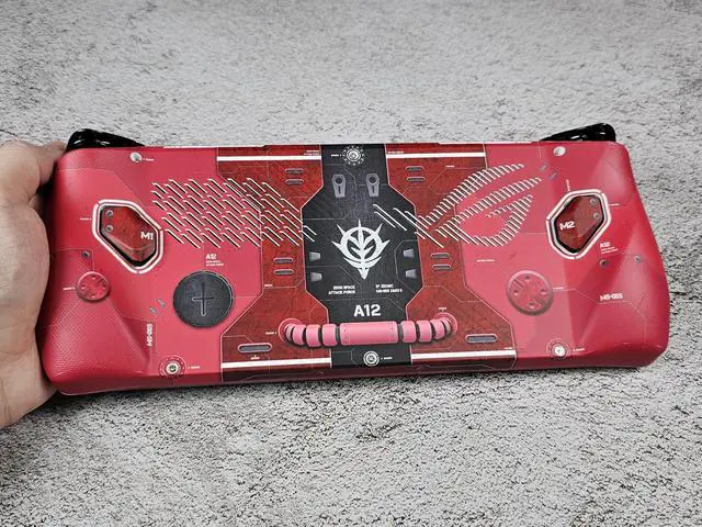 Alt view image 3 of 5 - ROG Ally 1st Generation Matte Skin, MS-06S Red Zaku II Edition, Full Wrapping Matte Vinyl Skin for ROG Ally 1st Generation (Designed by POP SKIN)