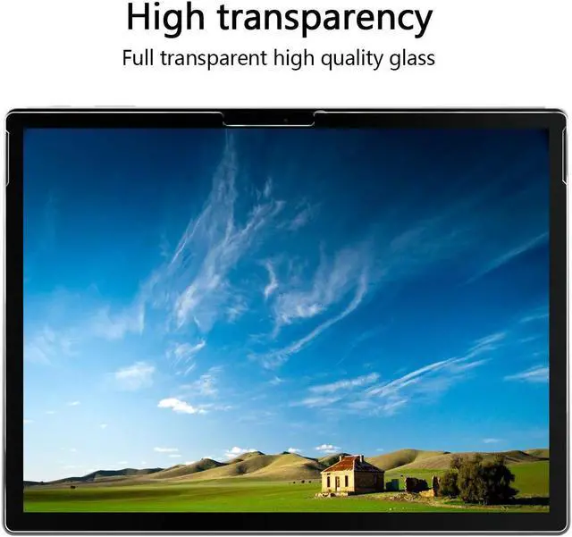 Alt view image 4 of 5 - Megoo Surface Book 3 Screen Protector 15", Tempered Glass/HD Clear/ 9H Hardness, Also for Microsoft Surface Book 2 15 inch ( 2 pack)