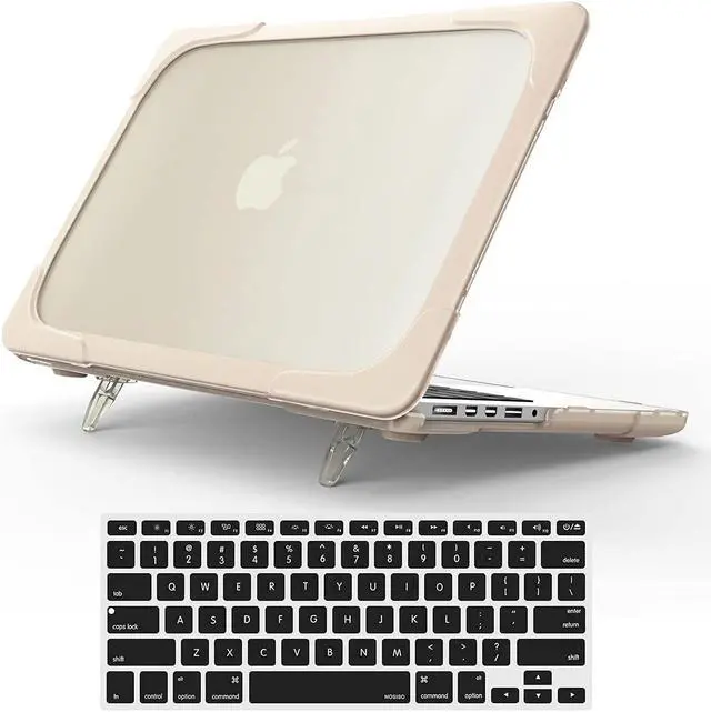 Main image of For Macbook Pro 15 Retina Case,StrongCase [Heavy Duty][Dual Layer] Hard Case Cover with Plastic Bumper for Apple Macbook Pro 15.4" with Retina Display (Compatible with A1398 2012-2015 Release) - Khaki
