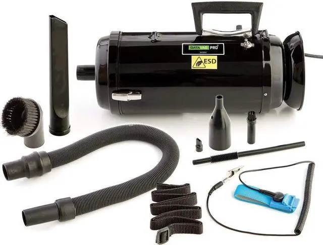 Main image of MetroVac 117-117261 Model DV3ESD1 DataVac 3 ESD Safe 2-Speed Maintenance System,1.7 Peak HP Motor, 7.5 Amps, 900 Watts, 100 CFM Airflow, 4-Stage HEPA Filtration System, 80" of Water Lift, Anti-Static