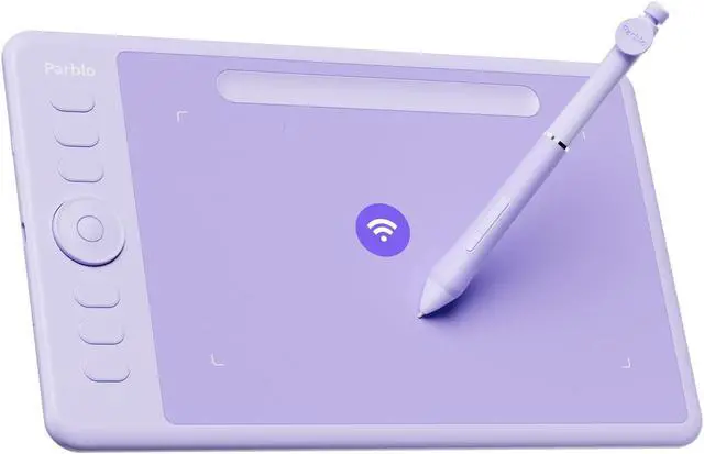Main image of Parblo Intangbo SW Wireless Drawing Tablet,7x4 inch,6 Customized Keys, Digital Graphics Tablets with 16384 Pressure Levels, S01 Battery-Free Stylus Compatible with Windows/Mac/Android-Purple