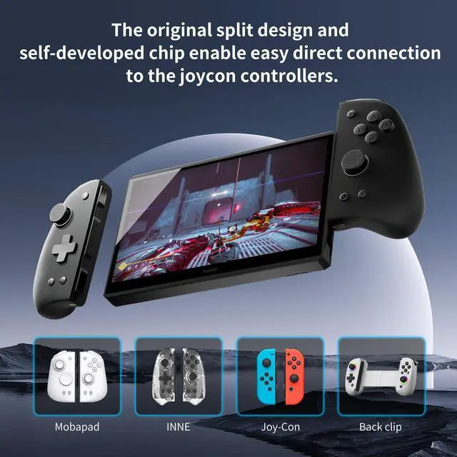 Alt view image 4 of 5 - PeakDo 7" 60Hz Streaming Gaming Handheld 0 Latency 100ft Wireless Game Console Screen for PC,Xbox,PS5/4,Switch,Portable Monitor Touchscreen USB C HDMI External Gaming Monitor(V3)