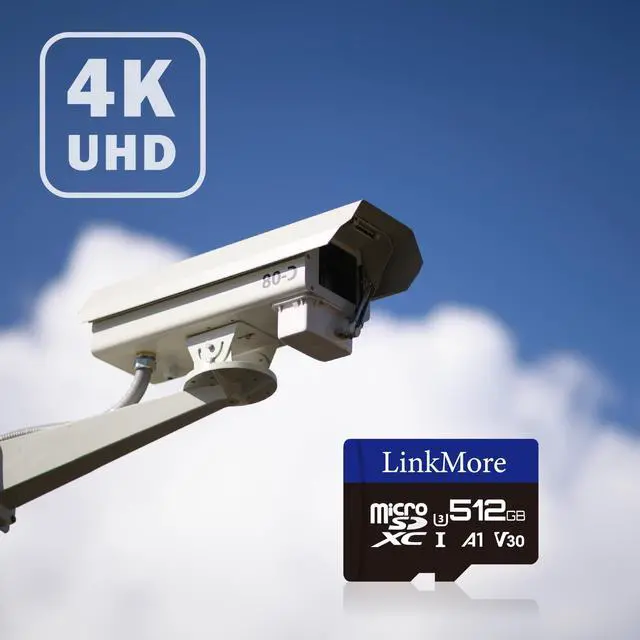 Alt view image 2 of 5 - LinkMore XV13 512GB MicroSD Memory Card, MicroSDXC A1 UHS-I U3 V30 Class 10, Read Up to 95 MB/s, Write Up to 70 MB/s, SD Adapter Included